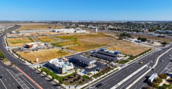 Aerial view of Stanford Crossing commercial space in Lathrop, CA